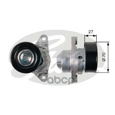 T38273_ролик Обводной! Chevrolet Epica 2.0 06 Gates T38273 Gates арт. T38273