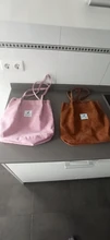 Bolso de compras de pana para mujer, bolsa de hombro de tela de lona, almacenamiento ecológico reutilizable, de comestibles, ecológicas y plegables