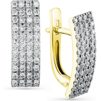 

Master brilliant earrings with 88 diamonds in Yellow Gold