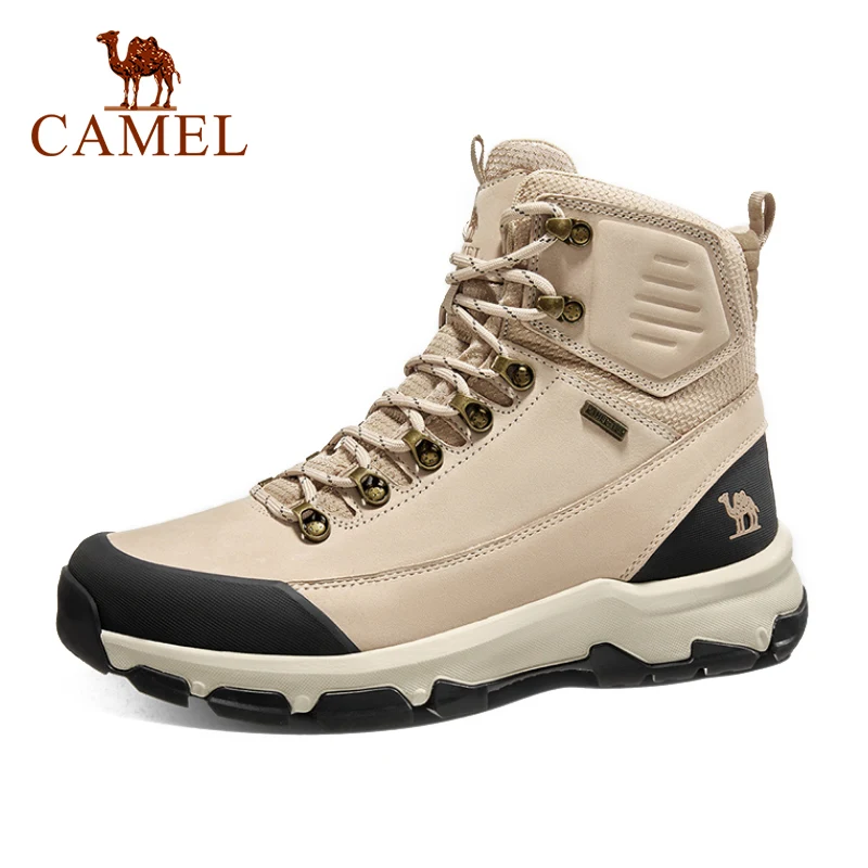 Мужские походные Туфли CAMEL из телячьей кожи водонепроницаемые Нескользящие
