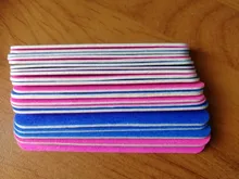 Mini limas 20 piezas para uñas, herramientas de manicura, limas artificiales, desmaquillantes desechables para cutículas, callos de media luna delgados