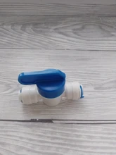 RO Straight 1/4 OD Hose Quick Connection Pipe Control Fittings Plastic Water Ball Valve