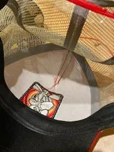 Capslab-Gorra de malla con diseño de Bugs Bunny para hombre y mujer, gorro de béisbol con diseño de pantera ajustable, de dibujos animados Snapback, unisex