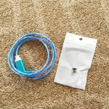 Cable magnético de luz LED para teléfono móvil, Cable de carga rápida Micro USB tipo C de 2M para Huawei, Xiaomi, Android
