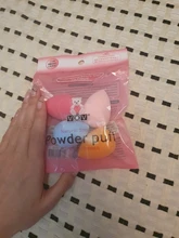 Esponja de maquillaje 4 unids/pack belleza maquillaje fundación de Puff conjunto seco y húmedo esponja Puff de polvo para cara líquido fundación crema