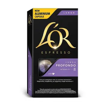 

LUNGO PROFONDO L or, 10 compatible NESPRESSO aluminium capsules