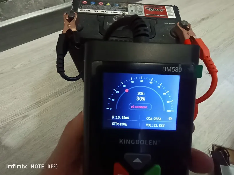 Отзыв о товаре Автомобильный тестер батареи KINGBOLEN BM580 12V 6V CCA Circut тестер Cranking зарядка инструменты BM550 Автомобильный анализатор батареи от пользователя A***v