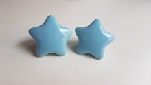 Wardrobe-Handle Cabinet-Knobs Ceramic NAIERDI Children Room Kids Moon Cartoon Star 