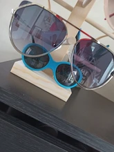 Nuevos soportes de estantería para gafas de sol, expositor de madera, soporte para puesto expositor, 9 tamaños, Material Natural