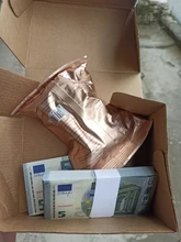 Super mismo billete tamaño Real 100 Uds 10/20/50/100/200/500 Euro Dólar inglés esterlina Clip joyería de la boda no es dinero Real