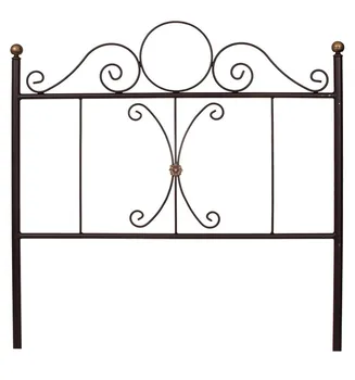 

Headboard forging Barakaldo color black trimmed in gold aged