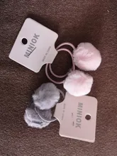 Accesorios para el cabello de pompón para niña, gomas elásticas para el pelo para niña pequeña, regalo de anillo de goma, 2/4 Uds.