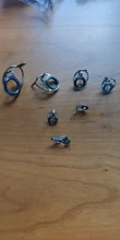 ¡Nuevo! 7 Uds. Conjunto de reparación de postes de anillos de varilla superior de pesca de tamaño mixto, juegos de ojos de guía de línea 2017, envío directo de alta calidad
