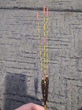 3 uds pesca Float de madera fluorescente de alta sensibilidad Bobber flotadores luminosos marcado audaz pesca flotador ligero accesorios de pesca