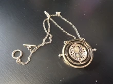 UILZ tiempo de moda Turner reloj de arena colgante Vintage joyería de la Escuela de Magia placa gargantilla COLLAR COLGANTE CNL329