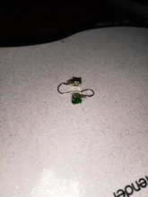925-Sterling-Silver Earrings Fine-Jewelry Nano-Emerald Women Classic for Gifts Created