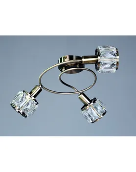 

Ceiling lamp. PLAFON. LIGHT CEILING SPOTLIGHT. METAL AND CRYSTAL. LEATHER AND CLEAR GLASS. LIGHT E14 Ref. 73392-3 AB