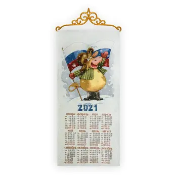 

Calendar from tapestry "2021 Russia, forward!" (33x70)