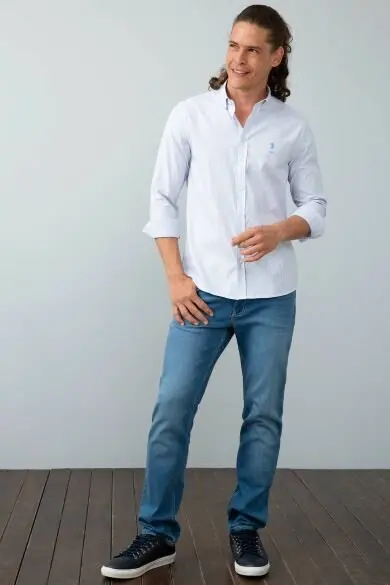 Uss. POLO ASSN. Мужские тканые Gomlek