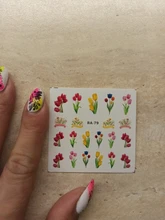 DECAL Slider-Flower Water-Sticker TULIP Nail-Art HOLLAND BEAUTY UPRETTEGO COLORFUL RA79-84