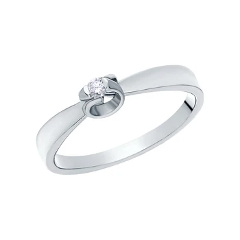 

Gold ring with diamonds sunlight sample 585