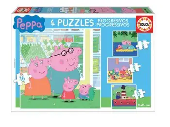 

Puzzle Prog. Peppa Pig 6-9-12-16 toy store articles created Manual