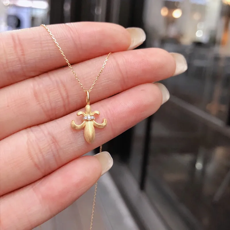 Aazuo 18K Solid Yellow Gold Real 