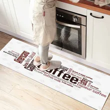 Else белый пол на кофе Writen 3d принт Нескользящая микрофибра кухня счетчик современный декоративный моющийся коврик