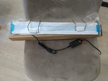 Superfino acuario con LEDs iluminación planta acuática luz 18-75CM Extensible impermeable Clip lámpara para tanque de peces 90-260V