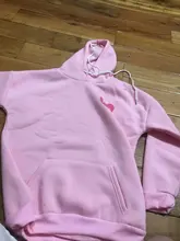 Sweatshirts Hooded Long-Sleeve Printed Female Thick Cute Cartoon Back Velvet