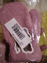 Warmom felpa gruesa bebé caliente guantes invierno guantes y manoplas de terciopelo los niños chico de lana de Coral guantes de dedo completo para 1-4Y chico s guantes