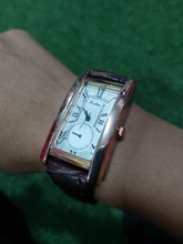 Reloj de moda para mujer, pulsera rectangular de cuero, de cuarzo, informal, sencillo, blanco, regalo