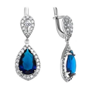 

Earrings made of silver with quartz Sint.