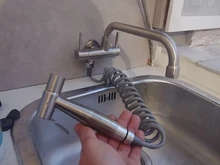 Spray-Gun Kitchen-Faucet Wall-Mounted Single-Cold-Water-Tap 304-Stainless-Steel Bidet