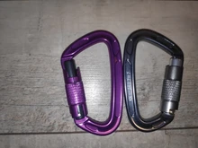 Hammock Carabiner Rappelling Twist-Locking Heavy-Duty Outdoor Climbing D-Shape-Buckle