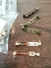 Clip de broche Chapado en 20 piezas, 20, 25 y 32mm, Base de bloqueo de seguridad en blanco, Base del broche para DIY, fabricación de joyas, accesorios de ropa al por mayor