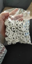 Kovict-Cuentas de silicona en forma de letras para mordedores de bebés, cuentas para mordedores de bebés, nombre personalizado, bricolaje, alfabeto, masticación de roedores, 12mm, 100 Uds.