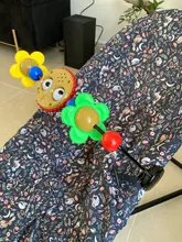 Mecedora a juego para bebé, carrito de muñeca a juego, interruptor, campana de música, soporte de juguetes, torno, asiento de seguridad, juguete colgante de cuna