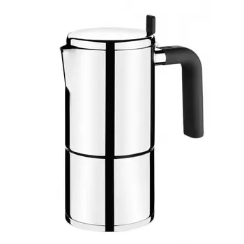 

Cafetera bali bra a170401 - 4 tazas - acero inox 18/10 - asa ergonómica baquelita - diseño moderno
