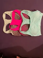 VEQKING-Sujetador deportivo, top deportivo con relleno, secado rápido, sin costuras, para yoga, correr o fitness