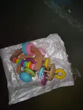 Bopoobo 1Set de juguetes de baño manta para niño de hitos del bebé cepillo sonajero pulsera Baberos fotografía suministros regalo de nacimiento del producto