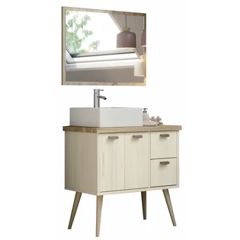 

MEDUSA 82 CM bathroom cabinet with basin and mirror.
