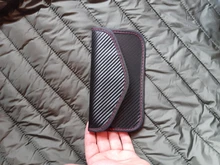 Funda bloqueadora de señal de Bolsa de bloqueo de señal, funda de jaula Faraday para llaves de coche sin llave, protección contra radiación, teléfono móvil