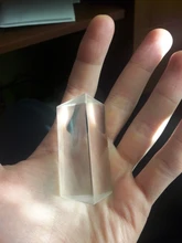 Prisma Triangular de 30x30x60mm, prismas de vidrio óptico BK7, enseñanza de física, espectro de luz refractado, arcoíris, para niños y estudiantes