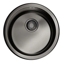 Мойка для кухни Omoikiri Toya 45-GM нерж.сталь(вороненая сталь)(Врезной, перелив