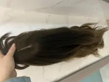 LOUIS FERRE-Peluca de cabello sintético para mujer afroamericana, cabellera artificial ondulado con flequillo, color marrón claro, fiesta de Cosplay, Alta Temperatura