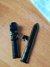 Correa de reloj de cuero genuino con cierre de mariposa, pulsera de piel auténtica para reloj Pulseira, tamaño de 14, 16, 18, 19, 20, 21, 22 y 24 mm