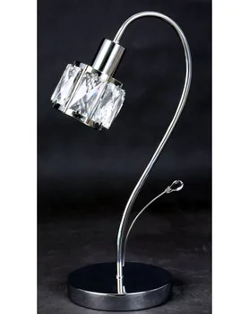 

Table lamp. DESKTOP OR DESKTOP CHROME METAL AND CRYSTAL. CHROME COLOR AND CLEAR GLASS. Light E14 Ref. 73317-1T