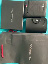 WILLIAMPOLO-tarjetero pequeño de cuero genuino para hombre, billetera pequeña ultrafina para tarjetas de crédito, mini billetera delgada de piel de vaca