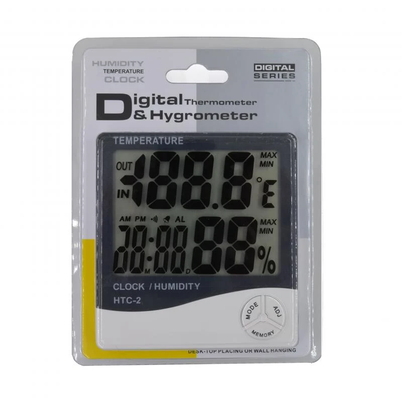 Termómetro Htc 2, higrómetro con sensor de humedad| AliExpress